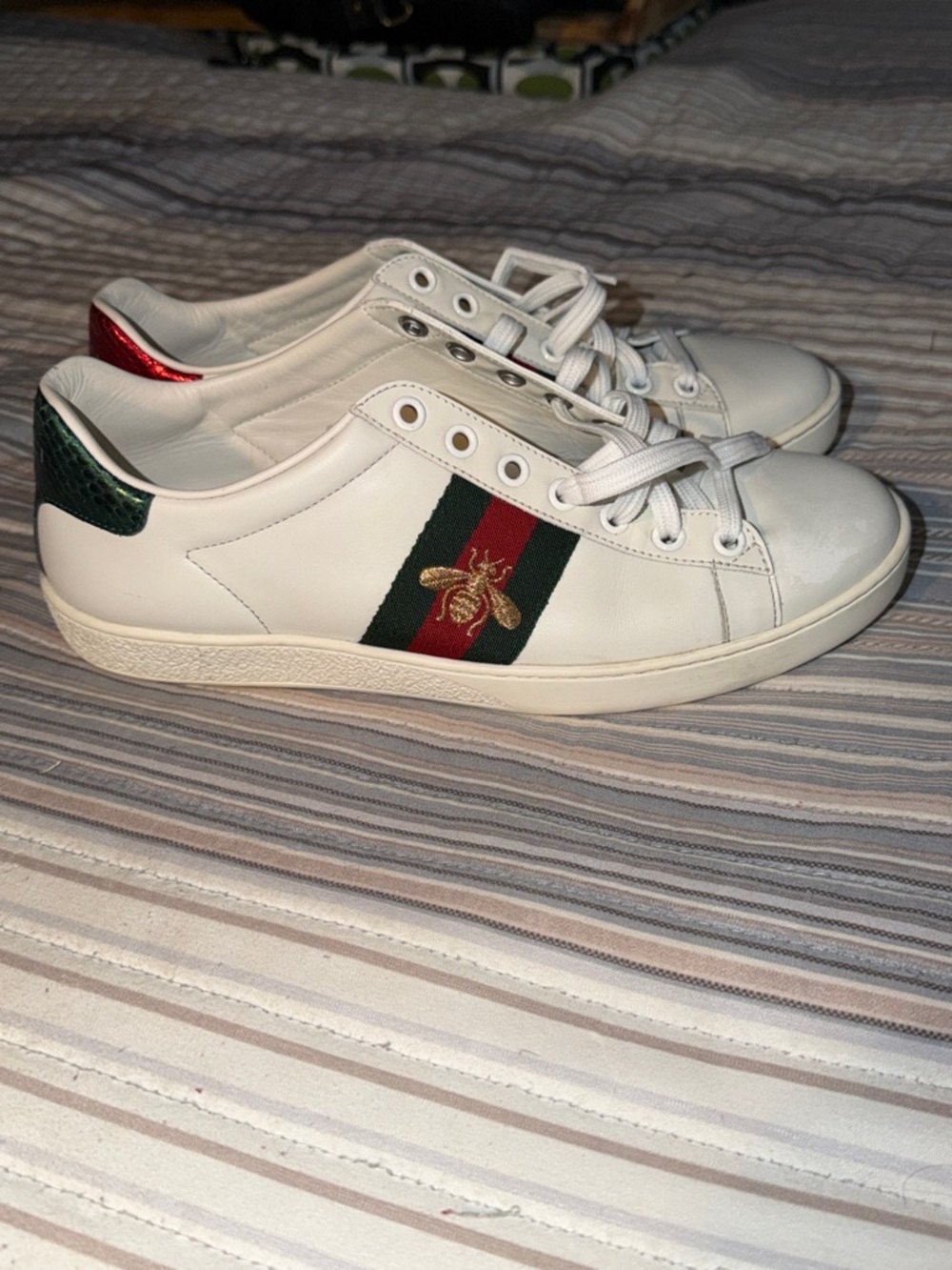 Gucci White Leather Women's Sneakers